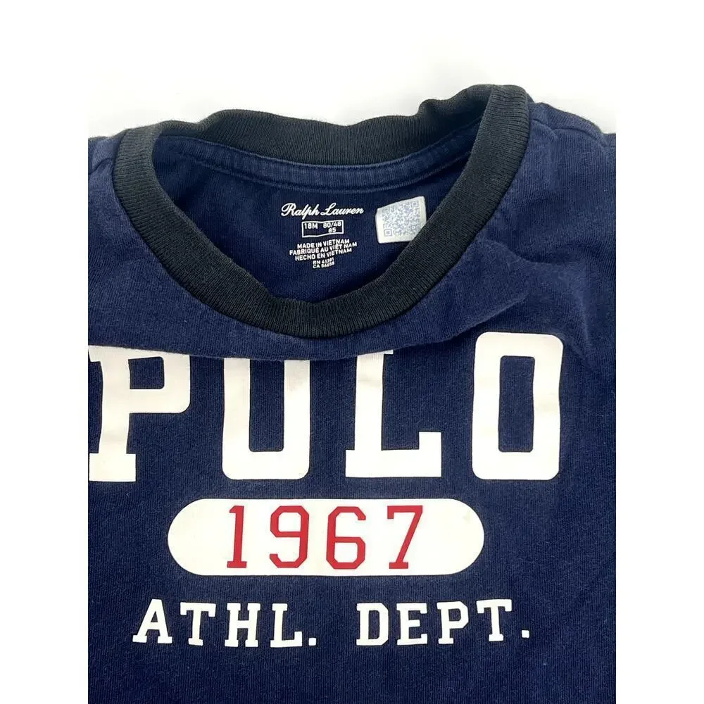 Ralph Lauren Polo 1967 Colorblock Tee (18M) + Converse All Star Red (5C)